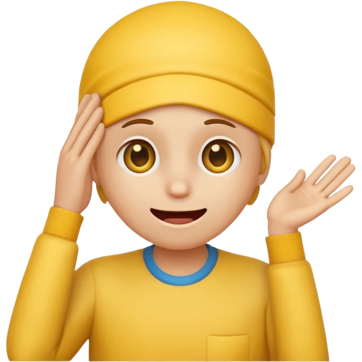 smiley face putting hand on forehead emoji