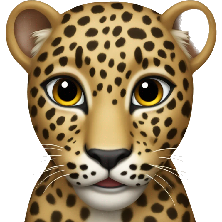 Leopard heart emoji