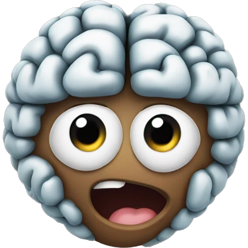 heart eith a brain desig emoji