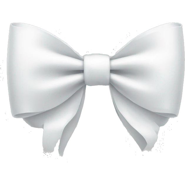 White bow emoji