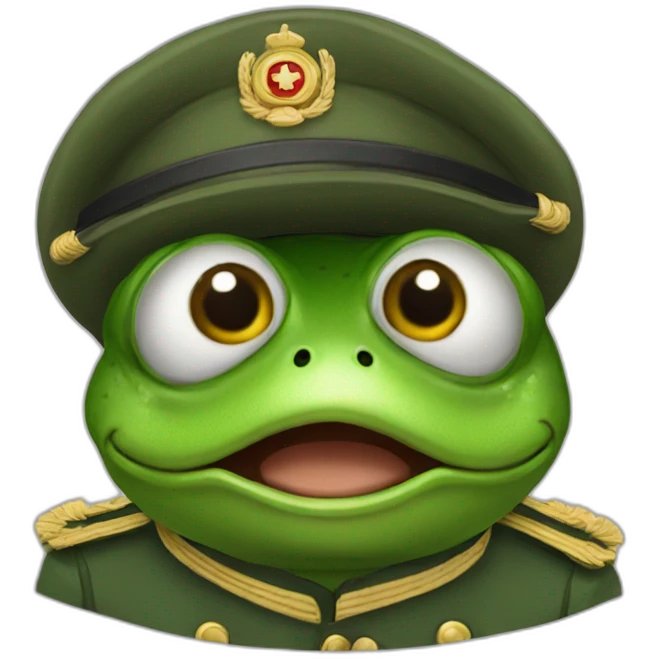 Frog militarie emoji