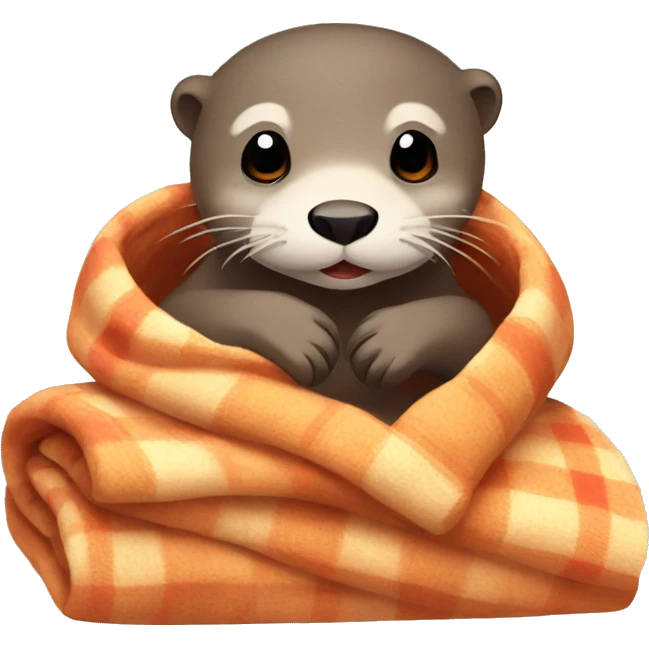 Otter with blankets  emoji