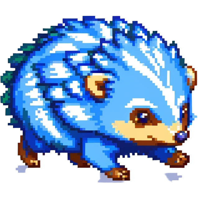 scene of a blue spiky hedgehog running fast through a vibrant landscape with checkerboard hills, floating gold rings, and blurred background, energetic and adventurous emoji