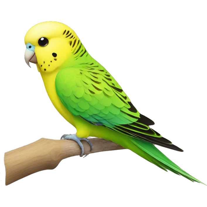 Yellow and green budgie emoji