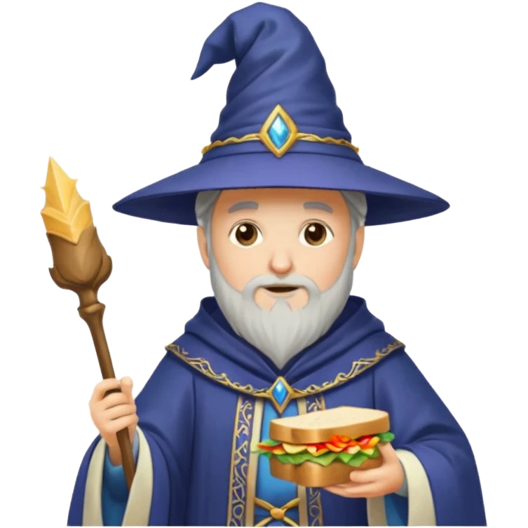 wizard making sandwich emoji