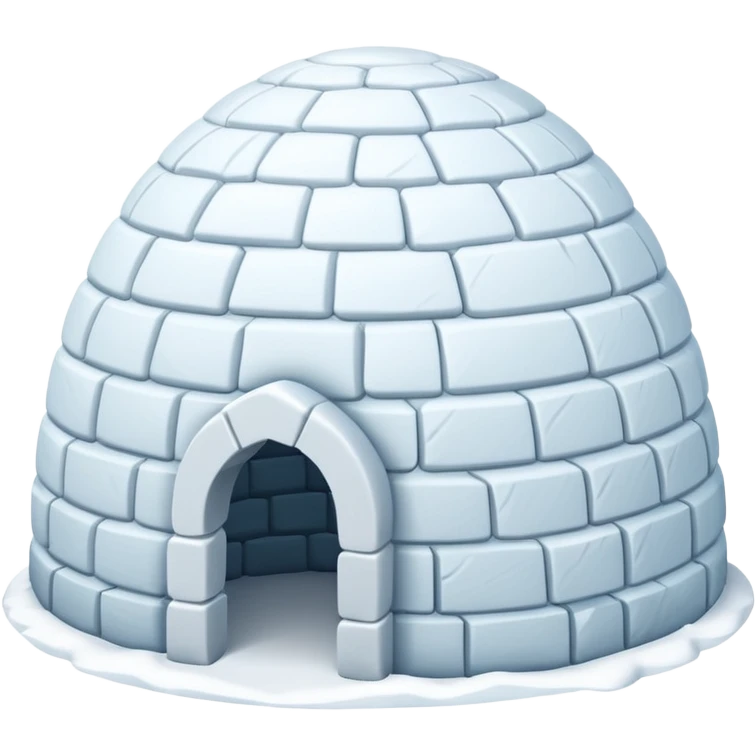 igloo with snow covered the top emoji