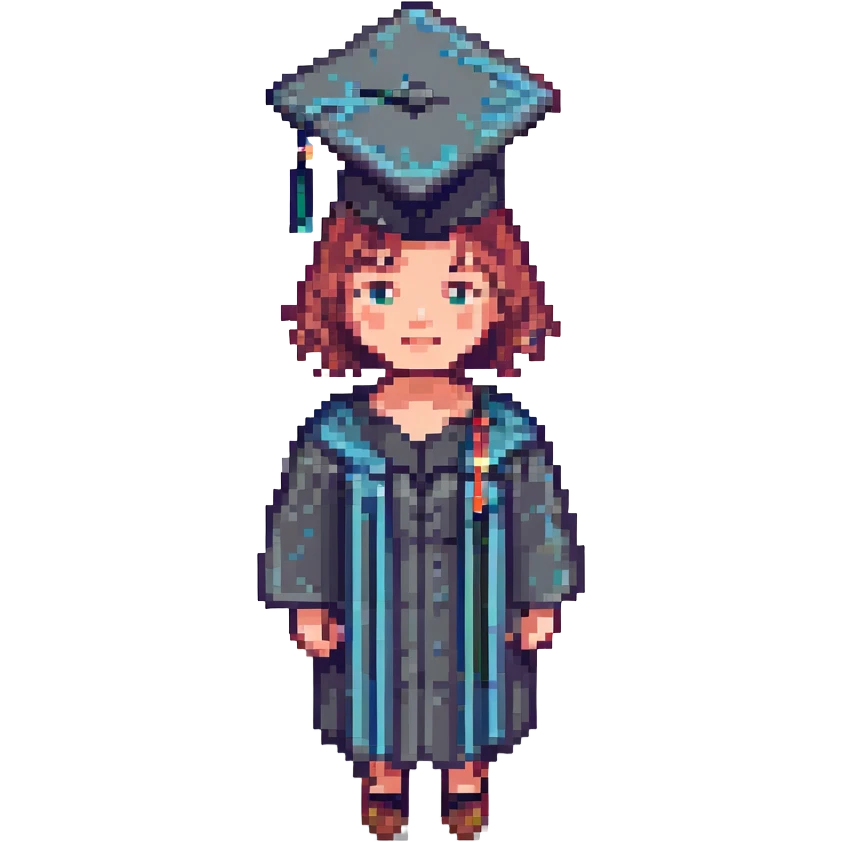 persona con birrete de graduación emoji