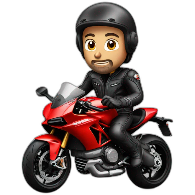 Ducati biker emoji