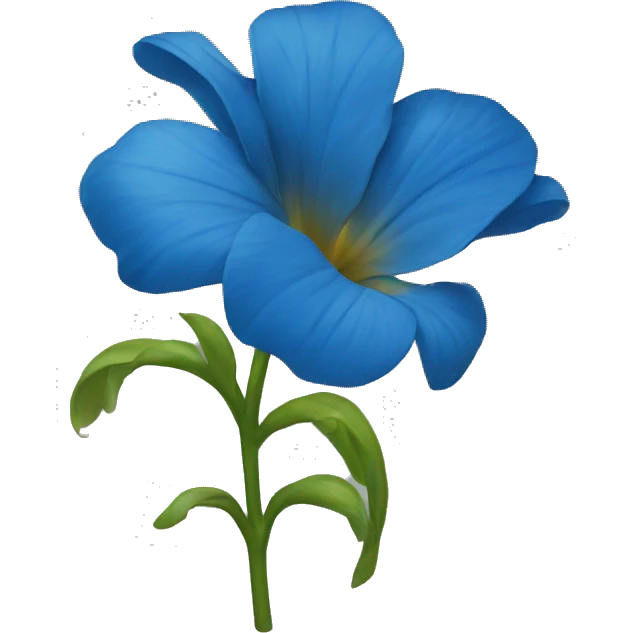 une fleure bleu emoji