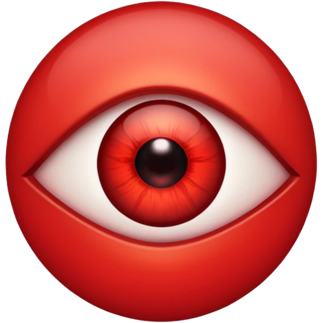 Red eyes emoji