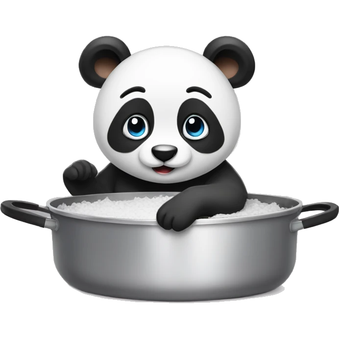 Panda in pans emoji