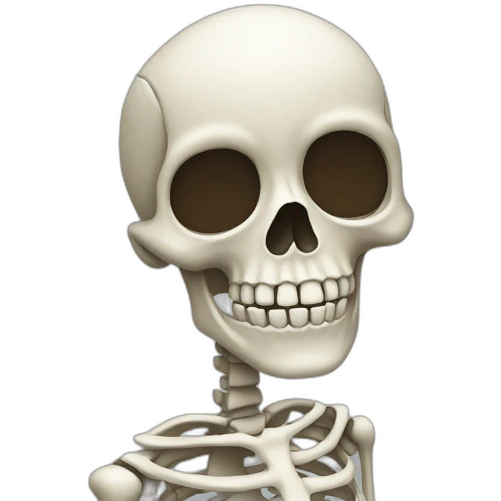 skeleton with a hand in his forehead emoji