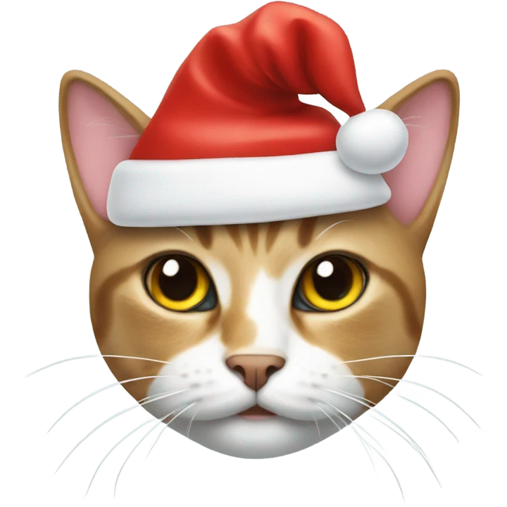 Cat with Santa hat emoji