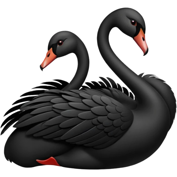 Black swan emoji