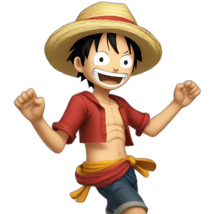 Luffy dancing emoji