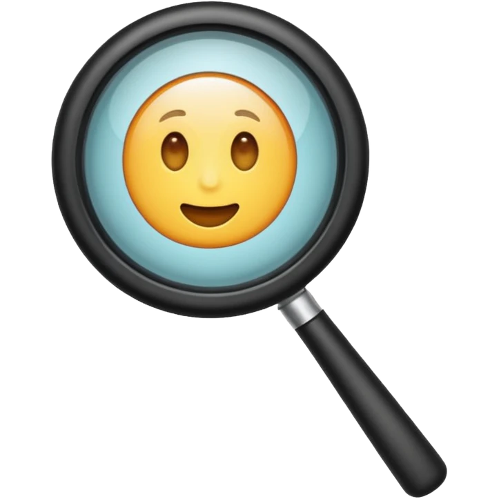 magnifying glass emoji