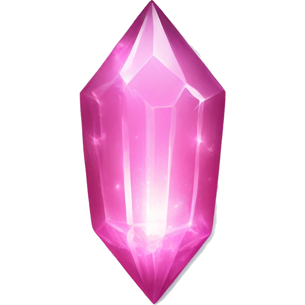 Glowing Pink power up crystal emoji