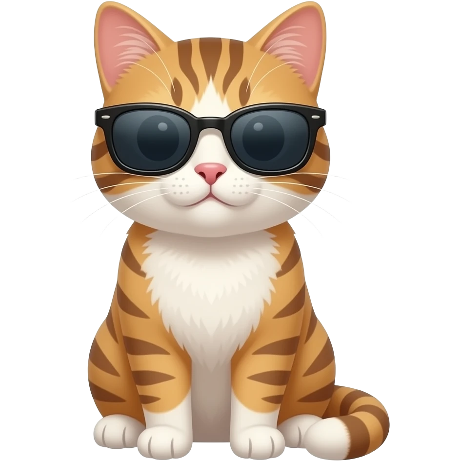 Cat wearing sunglasses emoji