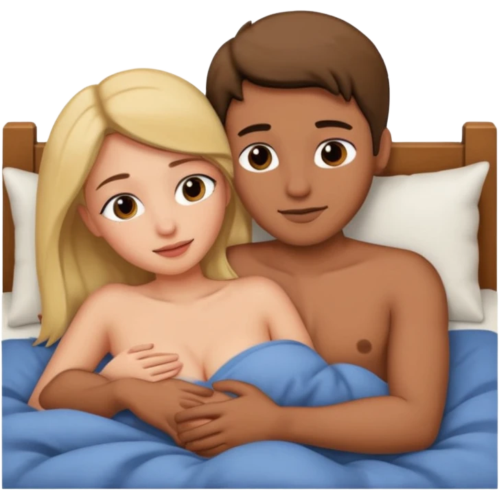 In bed Freaky sexy emoji male and female fucking emoji