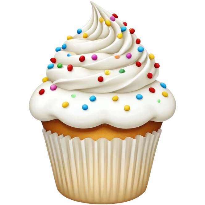 A cupcake tooth emoji