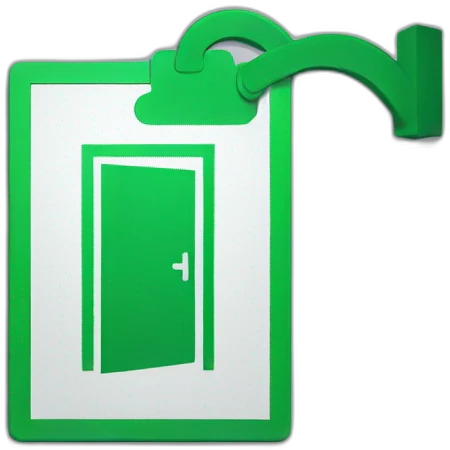 sign out exit emoji