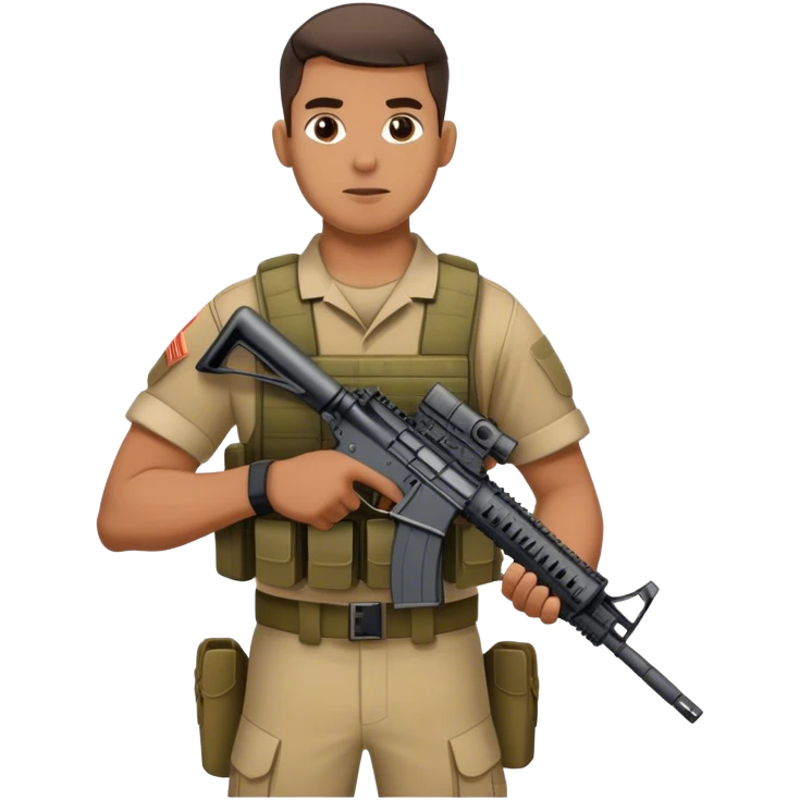 American marine holding ar15 emoji
