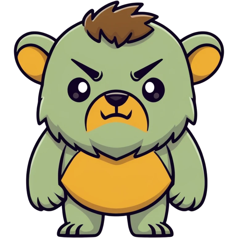 A sad bugbear emoji