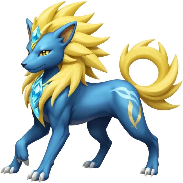 Luxray-Manectric-Suicune-Solgaleo-fusion emoji