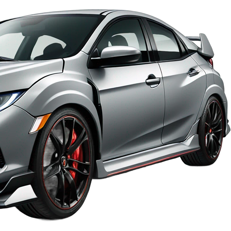 Grey Honda civic type r  emoji