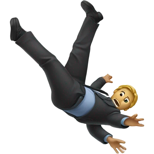 Person falling emoji