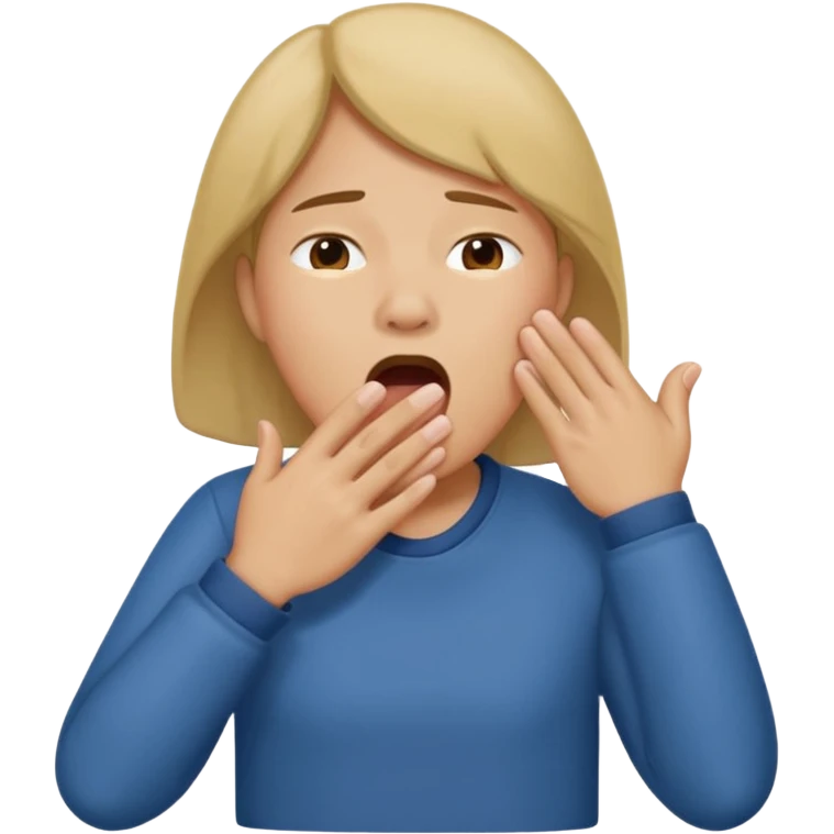 People Yawning with Hand on Mouth emoji