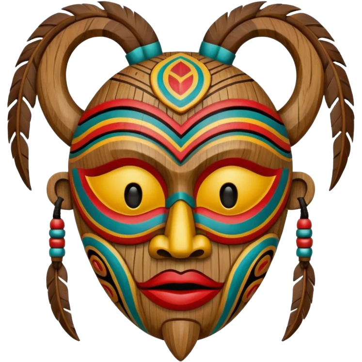 tribal mask emoji