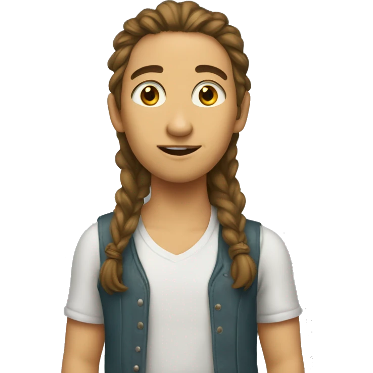 девочка делает шашлык  emoji
