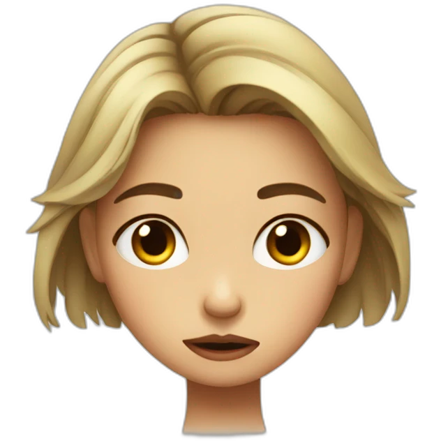 girl about to cry pouting emoji