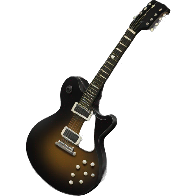 Black guitar emoji
