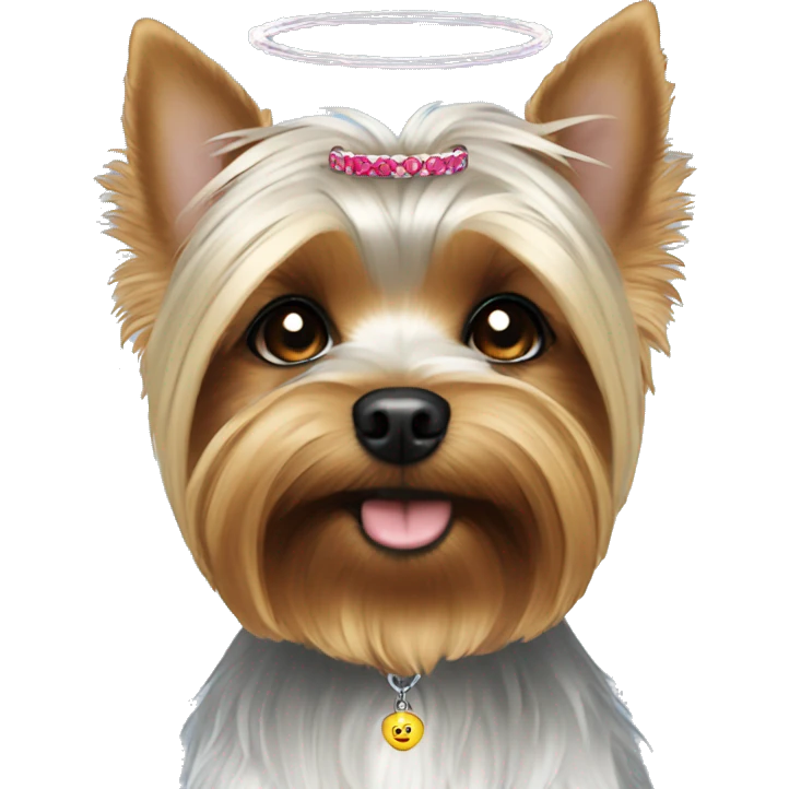 Yorkie-angel-halo emoji