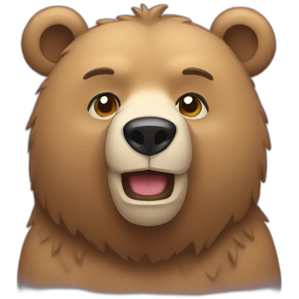 Bear wearing a singlet emoji