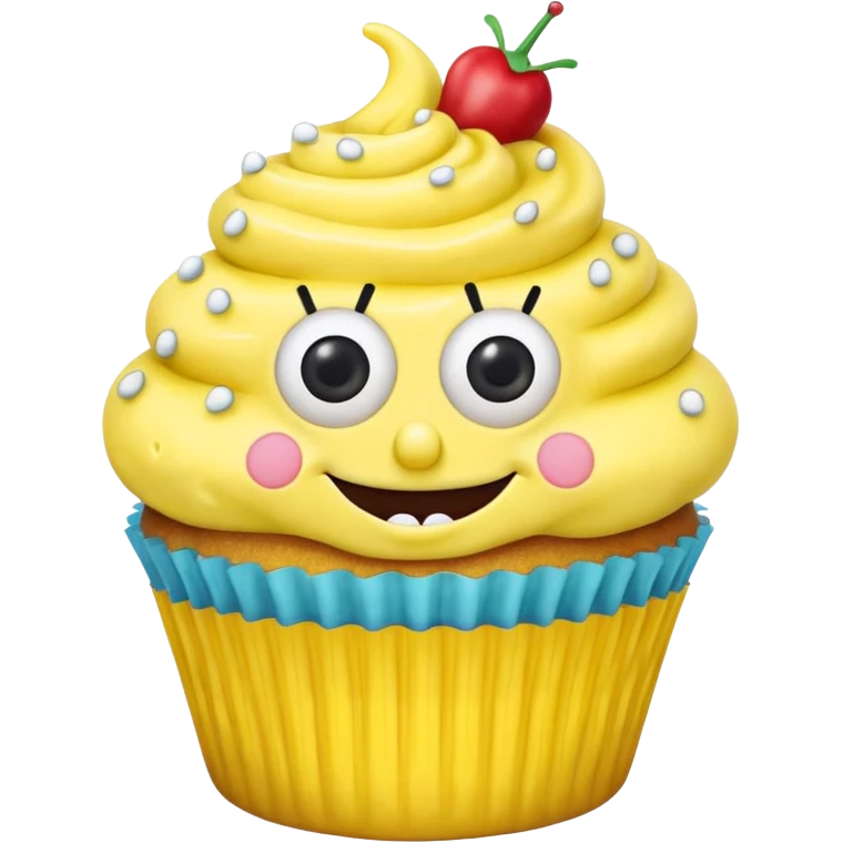 SpongeBob cupcake emoji