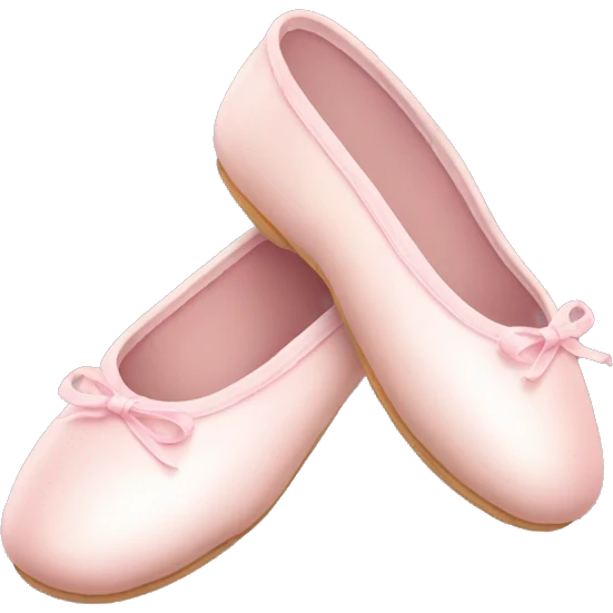 Pale pink ballet shoes emoji