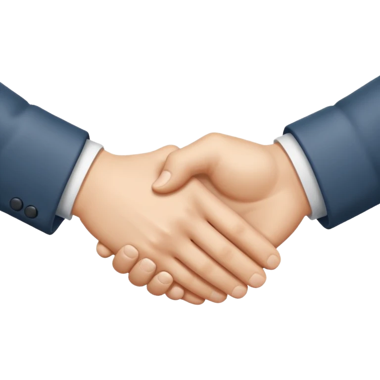 handshake, only hands, both white emoji