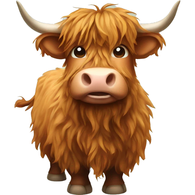 Highland cow  emoji