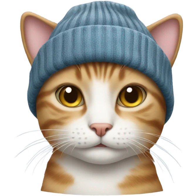 cat with beanie emoji