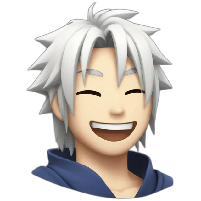 Sasuke laughing  emoji