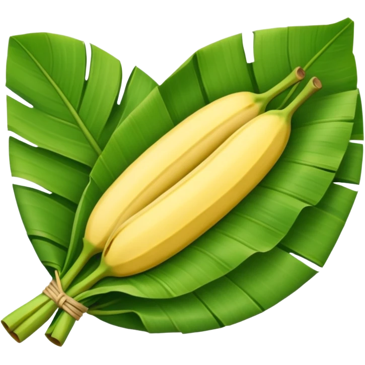 rice wrapped in banana leaf emoji