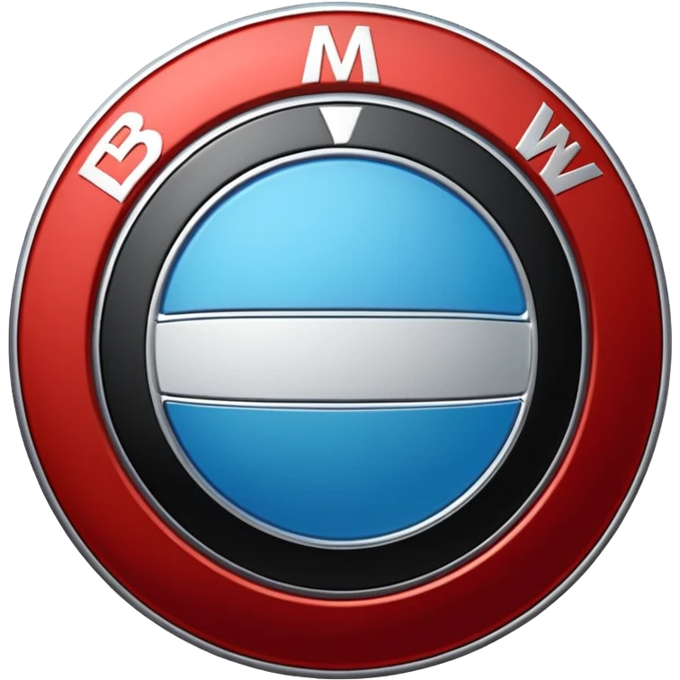 Logo de bmw rojo emoji