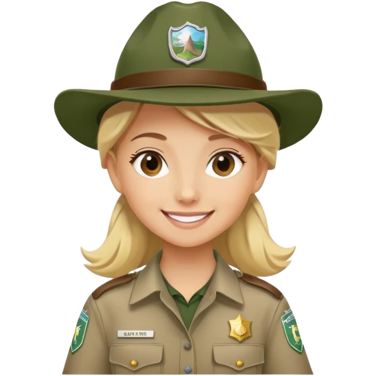Girl park ranger emoji