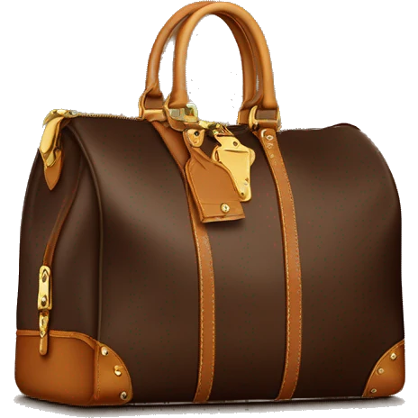 Louis Vuitton brown bag emoji