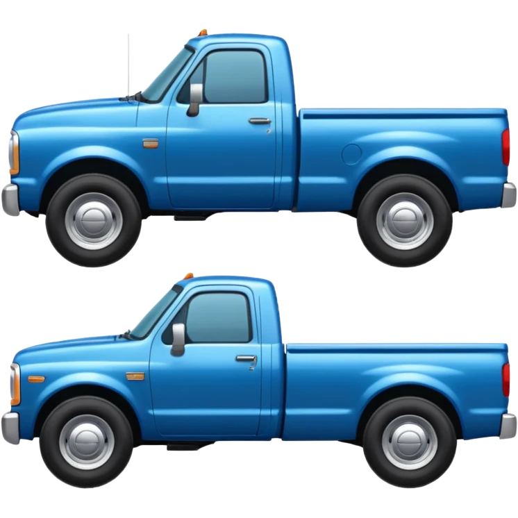SINGLE Blue PICKUP TRUCK SIDE VIEW "EllisDon"  emoji