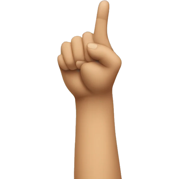pointing up emoji