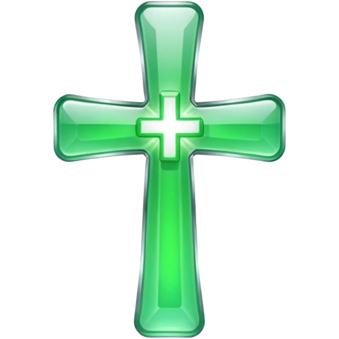 green pharmacy cross emoji